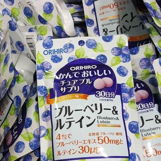 日本ORIHIRO藍莓葉黃素